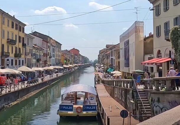 canal din milano, italia