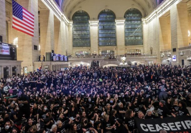 demonstratie, Gara Centrala, New York, evrei, Gaza