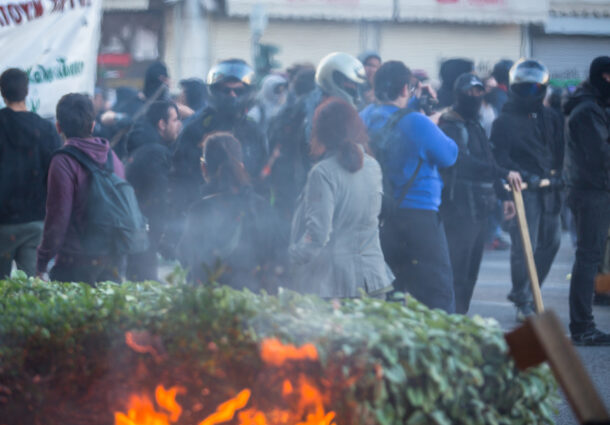 Protest in Grecia