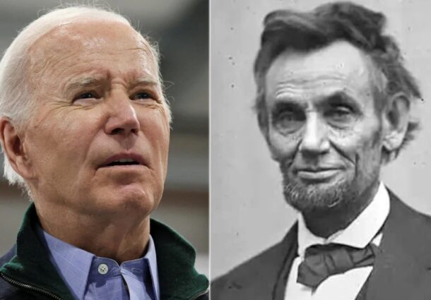 Joe Biden, stra-strabunic, Abraham Lincoln, gratiat