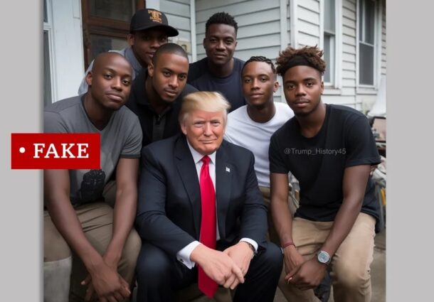imagini false, Donald Trump, afroamericani