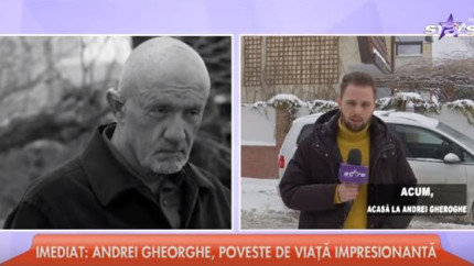 Noaptea mintii doar la Antene vezi asa ceva. Moartea lui Andrei Gheorghe ilustrata cu poza unui celebru actor care seamana cu jurnalistul - Video