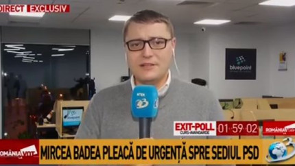 Mircea Badea pleaca de urgenta spre sediul PSD. Specialistul in luat knockout fuge sa o resusciteze pe Dancila