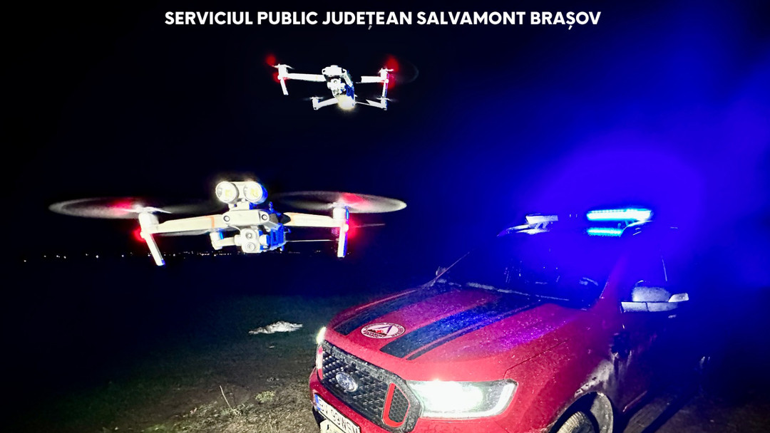 Serviciul Salvamont Brasov are doua drone dotate cu camera cu termoviziune