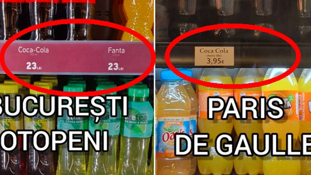 Preturi pe Otopeni mai mari decat la Paris Suc la Bucuresti - 466 Euro la Paris - 395 Euro. La Otopeni e cu taxa de coruptie