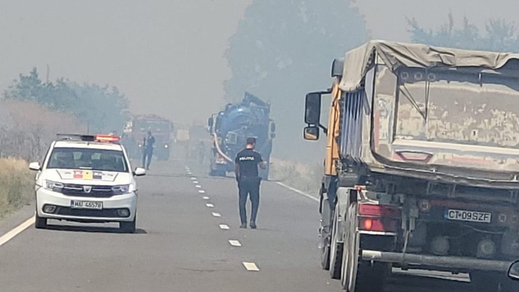 Nou incendiu langa penitenciarul Poarta Alba