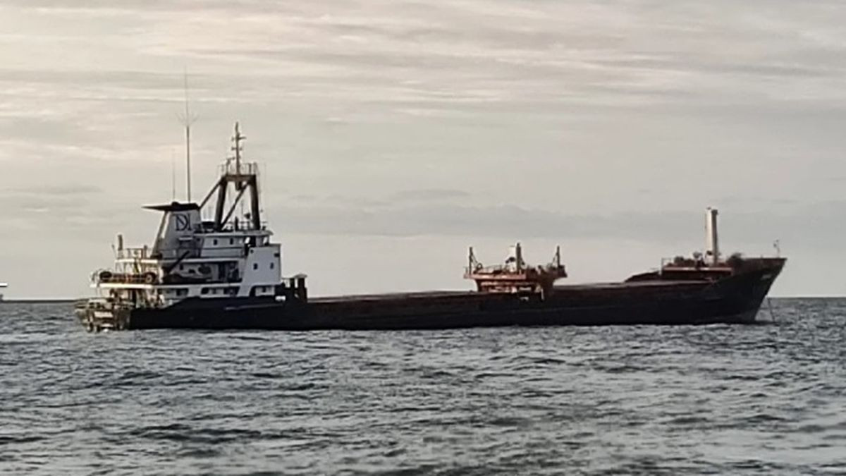 Explozie puternica produsa la bordul unei nave aflate in apropierea portului Sulina in apele teritoriale ucrainene - VIDEO