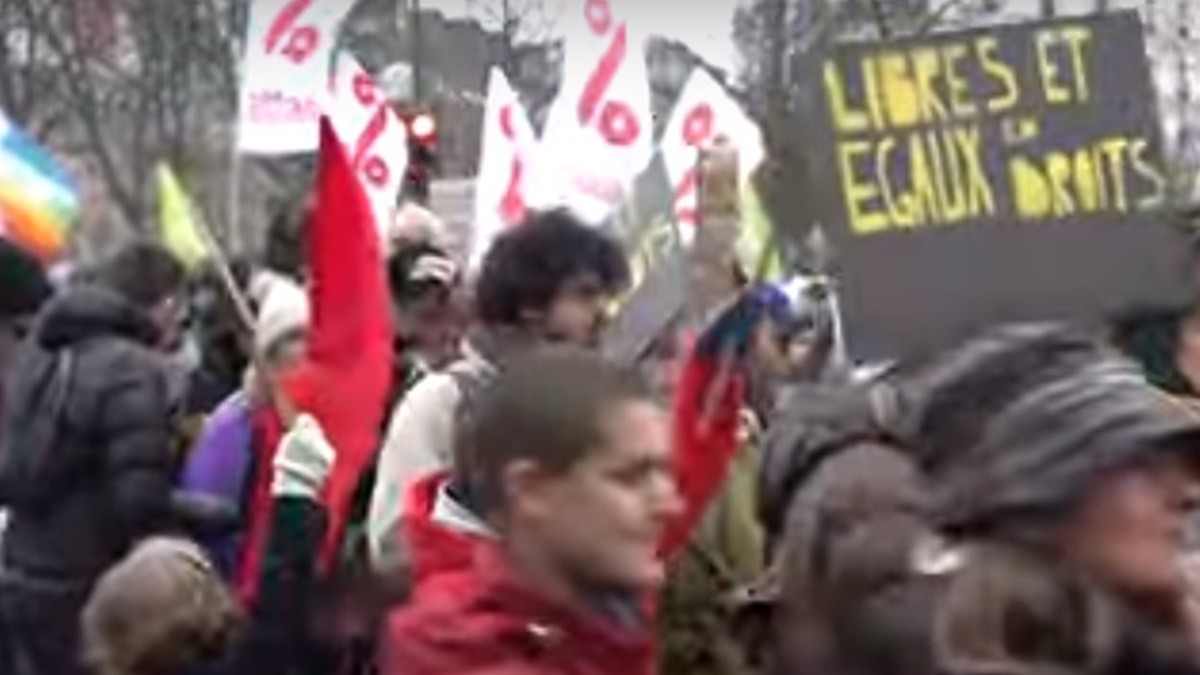 Noua lege a imigratiei starneste proteste la Paris. Miting in fata Muzeului Luvru