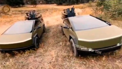 Ramzan Kadirov sustine ca a trimis pe frontul ucrainean doua Tesla Cybertruck. Autenticitatea filmarii este indoielnica