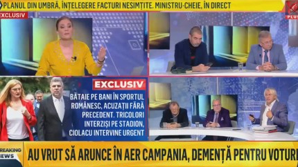 Eugen Teodorovici dat afara in direct de la Realitatea TV de Anca Alexandrescu dupa ce a spus V-a facut Becali praf cu campania lui Ciolacu - VIDEO