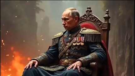 Un Vladimir Putin infricosator in chip de tar ar vrea sa impuna teama si respect de pe retelele de socializare rusesti