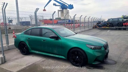 Bolid de lux din Polonia descoperit in Portul Constanta