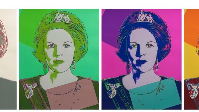 Un portret al Reginei Beatrix a Tarilor de Jos de Andy Warhol ar fi fost aruncat la gunoi in timpul renovarii unei  primarii olandeze
