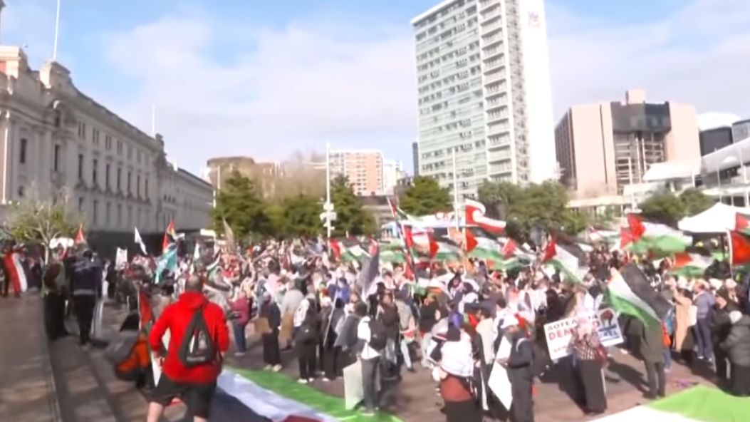 Marș pro-palestinian la Auckland