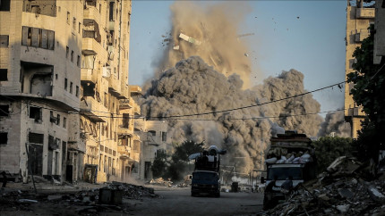 Turnul Mecca unul dintre ultimele blocuri înalte care mai rămăseseră în picioare în Gaza a fost nivelat de armata israeliană  VIDEO
