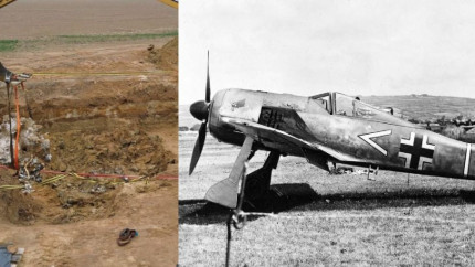 Avion german de vânătoare din Al Doilea Război Mondial descoperit în sudul Poloniei pe șantierul unei autostrăzi