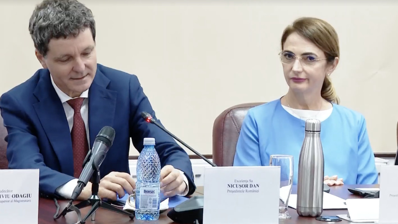 Președintele Dan apariție la ședința CSM alături de Lia Savonea. I-a cerut procurorului general situația dosarelor cu magistrați. Cristina Chiriac nu avea statisticile