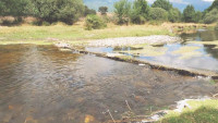 În Spania un râu s-a înnegrit din cauza cenușii provenite de la incendiile forestiere apa potabilă din orașe este afectată